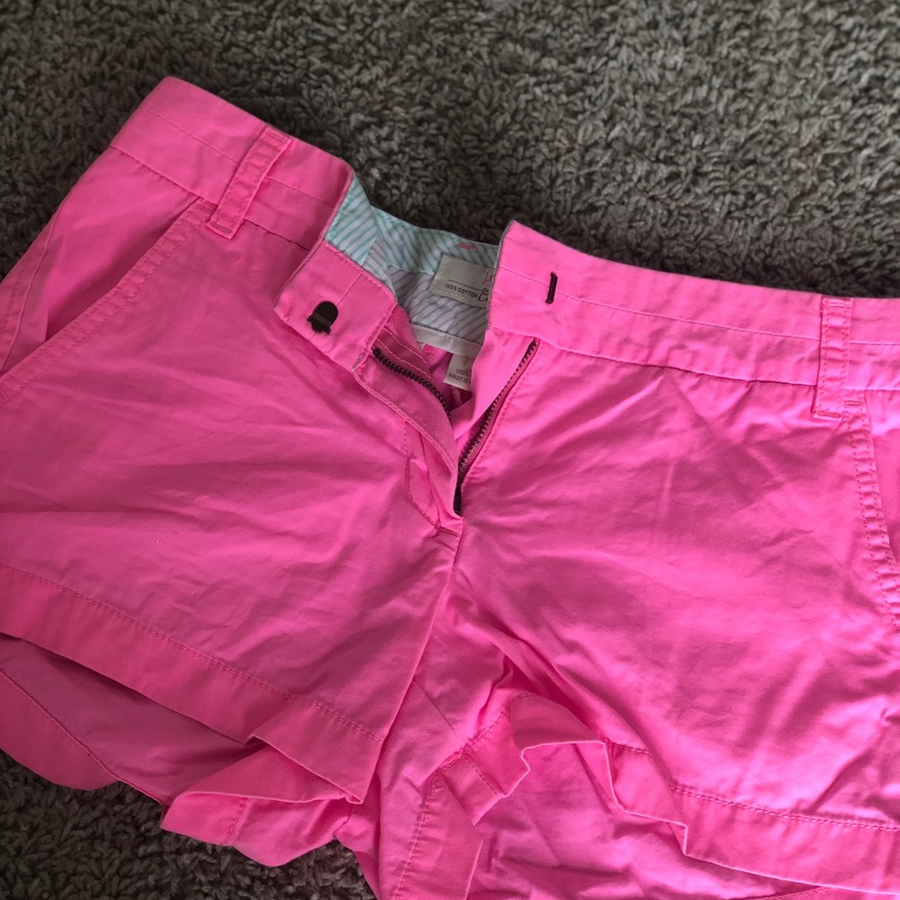 JCREW NEON CHINO SHORTS